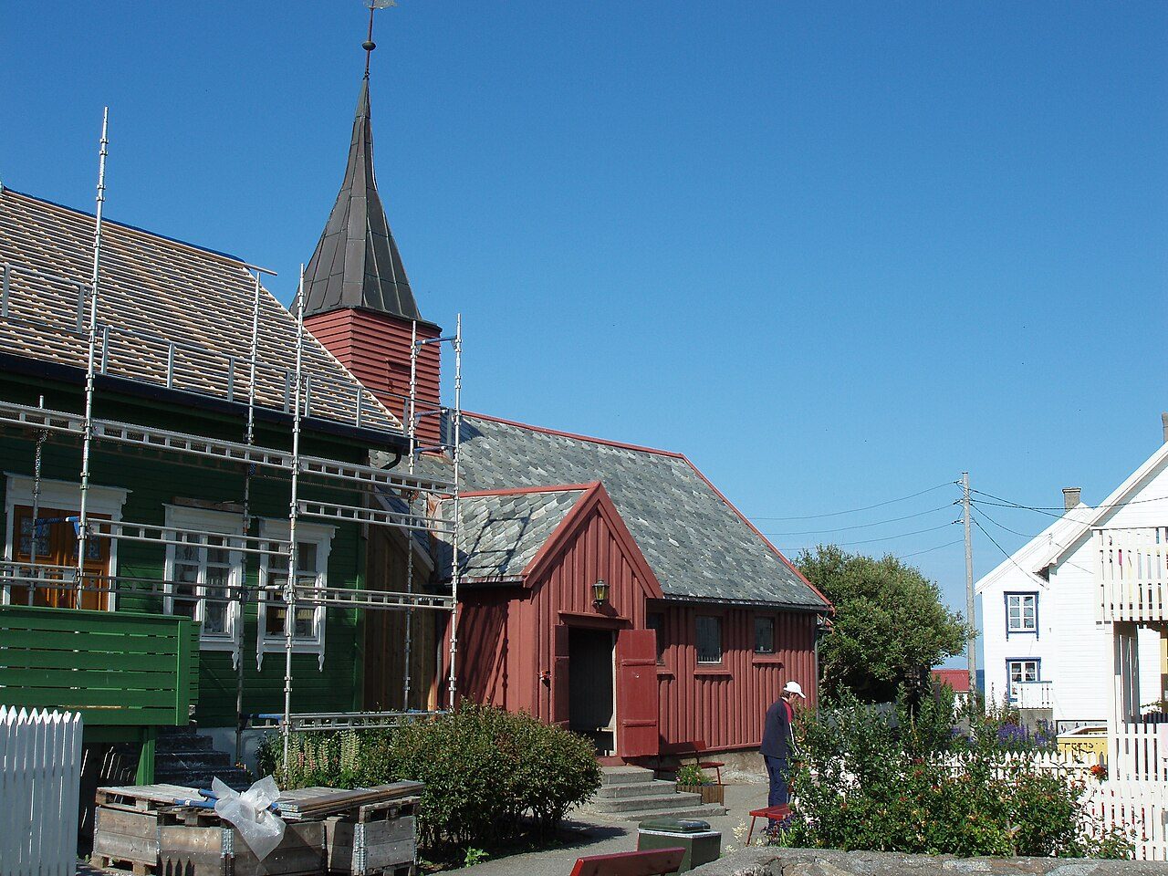 Grip stave church, a medieval wooden church on the island of Grip, Norway